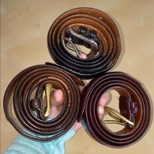 Bundle of 3 Coach Men’s Belts, size 38 waist